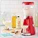 Nostalgia Margarita Machine - Blender for Smoothies, Margaritas, Daiquiris, and Slushies - Red - 64-Ounce