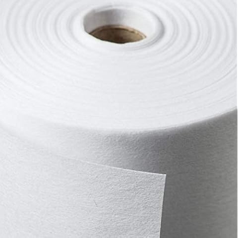 TEXTILE STATION Iron On Fusible Interfacing Fabric Premium Lining Interfacing 99cm Wide Janak (White - 1 Meter) Cover