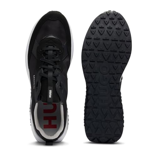 Image of HUGO Mens Running Style Mix Material Sneakers