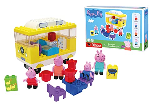 BIG-Bloxx Peppa Pig Camper - Peppa´s Campingwagen, Construction Set, BIG-Bloxx Set bestehend aus Familie und Camper, 54…