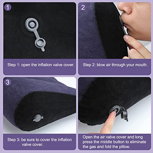 Sex Toys Adult Toys Pillow Position Cushion Triangle Inflatable Furniture Couples Toy Positioning for Deeper Position Support Pillow Men Women for Couples - Image 7
