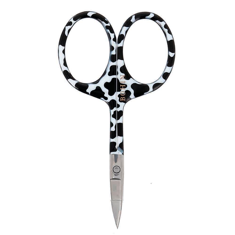 Bohin Cow France - France Safari Collection Stainless Steel (9Cm) Print Fancy Embroidery Scissor - 1 Piece