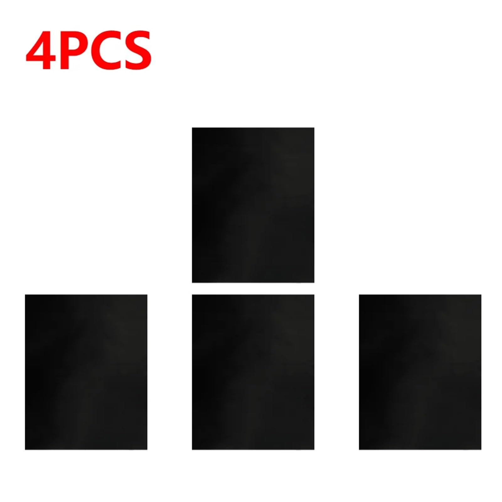 Ofenmatte Ofenmatten, Ofeneinlagen, wiederverwendbare Backmatten, Antihaft-Schutzmatten for Partys im Freien, Küchenutensilien, hitzebeständige Grillmatten(Black4PCS,33X40cm)