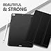 MoKo Case Fit New iPad mini 5 2019/Mini 4 2015 (5th/4th Generation 7.9 inch), Slim Lightweight Smart Shell Stand Cover with Translucent Frosted Back Protector, with Auto Wake/Sleep,Black