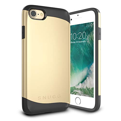 Snugg iPhone SE Case 2022 & 2020 / iPhone 8 Case/iPhone 7 Case Apple Dual Layer Slim Cover [Infinity Range] Protective Bumper iPhone Case in Gold
