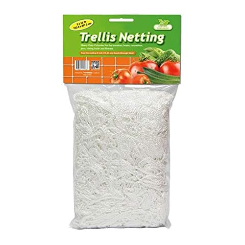 HONGY Plant Climbing Net Weaving Support Frame Landing Cucumber Trellis Netting Vine Flower Grow Garden Vegetable Polyester Mesh(1.67x5m) Cover