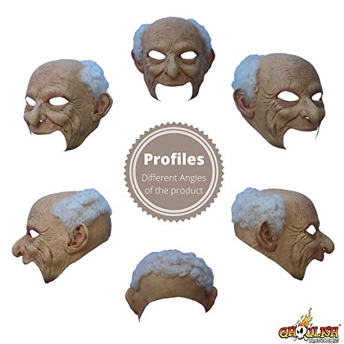 Maschera da vecchio in lattice deluxe