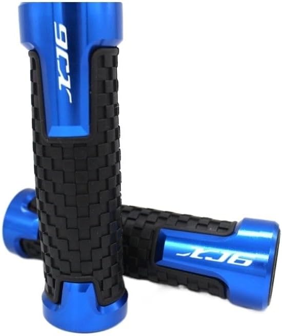 Miniatura 5 de QQLADY Z para Yamaha XJ6 XJ-6 Accesorios de motocicleta 78 pulgadas 0.866 in Agarraderas de manillar Protector de empuñadura Barra X (Color Azul)