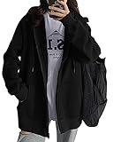 Der Oversize-Hoodie für Damen besteht aus hochwertigen Materialien. Der lockere Stil ist angenehm zu tragen.
