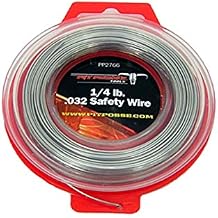 Pit Posse PP2766 Stainless Steel Twist Safety Lock Grip Wire .032 100 FT - Good for Motorcycle/Dirt Bike Grips - Automotive Wire