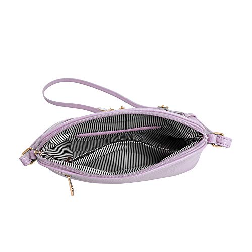 Image of SG SUGU Lunar Lightweight Medium Dome Crossbody Bag Shoulder Bag with Tassel | Zipper Pocket | Adjustable Strap