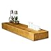 levandeo Wandregal Holz Massiv 80x20cm Eiche Farbig Wandboard Vintage Rustikal Design Natur Regal