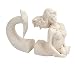 Creative Co-Op Cream Resin Mermaid Bookends
