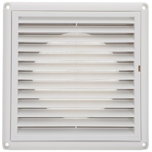 Happyyami 排気口カバー 天井床兼用換気グリル 防虫ネット付き耐老化プラスチック製 エアコン室内外気流向け 通気口換気扇用 簡単取付け可能