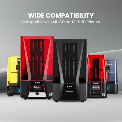 elegoo 8k standard photopolymer 3d printer resin 405nm uv-curing resina for 12k 14k saturn lcd msla dlp impresora space grey 2000g