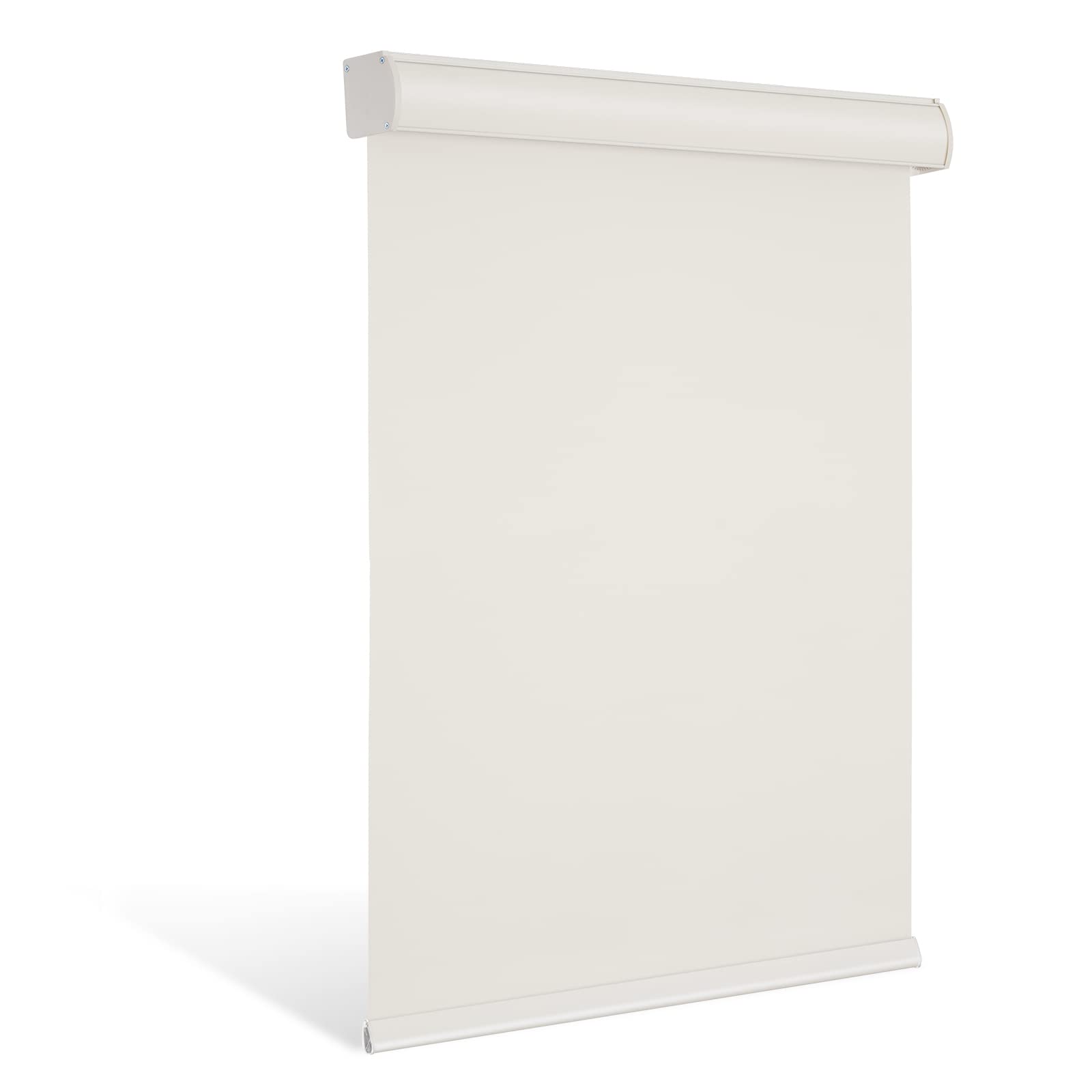 Changshade Cordless Blackout Roller Shades with Valance, Room Darkening Roll-up Shade Easy Install, Fabric Windows Blinds for Home, Bedroom and Office, 36" W x 72" H, Beige ROL36BG72D