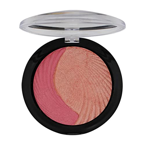 Image of FASHION COLOUR Dual Face Powder & Blusher | Easy Blend | Highly Pigmented | Natural Glow | Face Makeup Blush For Cheekbones & Highlighting | Face Blusher For All Skin Tones | Shade 09