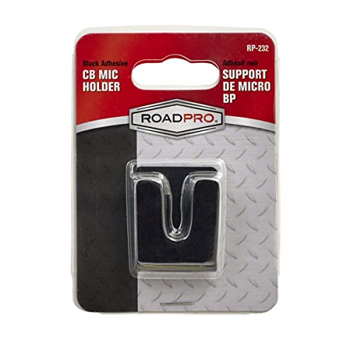 Roadpro Rp-232 Cb Microphone Holder, Black Plastic #TOP4