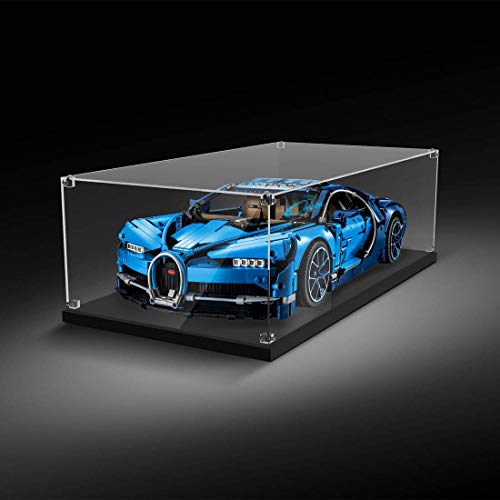 QIXIAOCYB Keeph Acryl Display Box Baustein Staubdicht Showkarton für Lego Technik Bugatti Chiron 42083, Nicht inklusive…