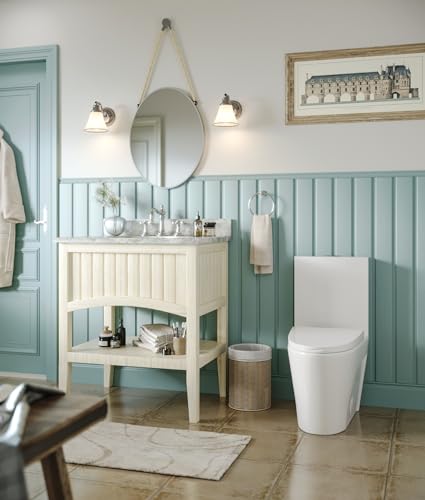 Deer Valley DV-1F52102 Deervalley Elongated One Piece Toilet With Comfortable Chair Seat Height 17" thumb #8