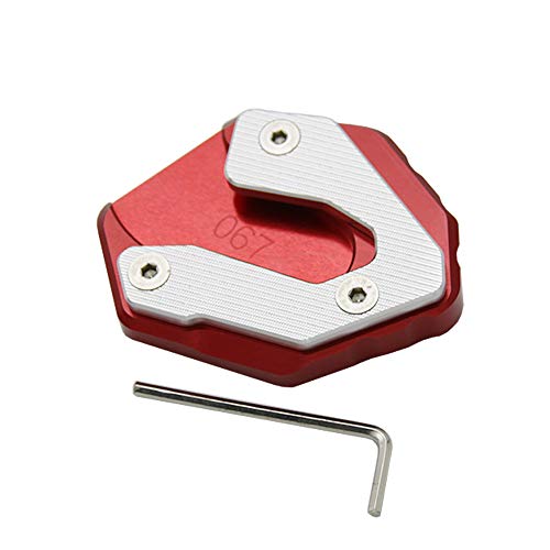 Yorten Placa de apoio para apoio de pé Acessórios para motocicleta Extensão ampliador de suporte lat