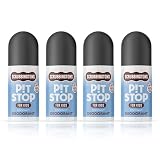 Scrubbingtons Pit Stop Kinder-Deodorant Roll-On, 75ml x 4, 98% natürliche Inhaltsstoffe, für empfindliche Haut, ohne Aluminium und Alkohol, von Kinderärzten empfohlen, Kokosnuss.