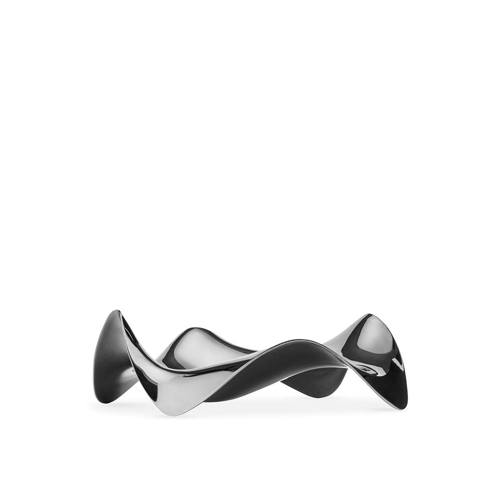 Alessi Anna Gong AM37 Etagere, Edelstahl, 3,2 x 21 x 5,8 cm, Einheiten, 1.0 & PG02 Löffelhalter, Edelstahl 18/10 glänzend poliert, 6.5 x 12.5 x 15 cm