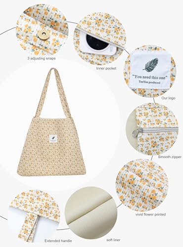 Bolso Tote Grande de Pana Mujer TeeYee miniatura 7