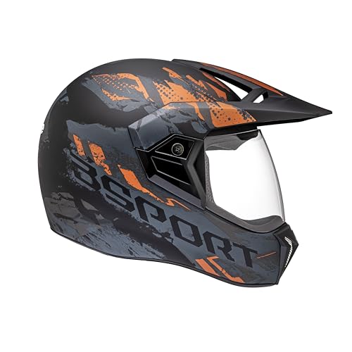 Bieffe Capacete Moto Fechado Enduro 3 Sport Rusty Preto Fosco/Cobre 56