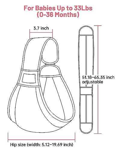 Tragetuch Baby, Mumgaroo Babytrage Neugeborene ab Geburt, On the Go Multifunktionale, für Babys von 0 bis 36 Monaten, Kleinkinder bis 15kg (grau)