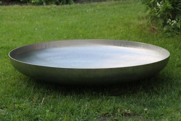 Feuerschale Edelstahl Klöpperboden Ø 55 cm Grillschale 550 mm Wandstärke 3 mm
