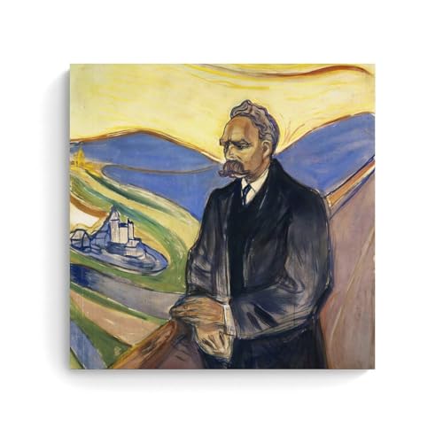Affiche portrait peintre célèbre Edvard Munch - Décoration murale salon et tableau moderne