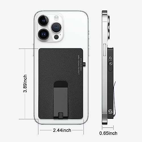 Magnetic-Card-Holder-for-Magsafe-WalletPhone-Wallet-Metal-Magnetic-Card-HolderSlim-Card-Holder-with-Money-ClipPop-Up-Wallet-Compatible-with-iPhone-15141312-Series-and-Other-All-Type-Phone