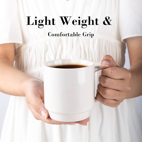 Set de 12 mugs apilables de cerámica GBhome 11 oz miniatura 4
