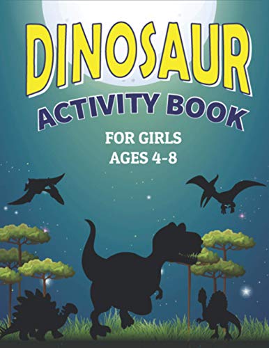 DINOSAUR ACTIVITY BOOK FOR GIRLS AGES 4-8: A Fun Kid Workbook Game For Learning, Coloring Pages, Sudoku Puzzles, Word Search, Look and find the ... Copy & Color, Connect the dots, Mazes & More! image 2
