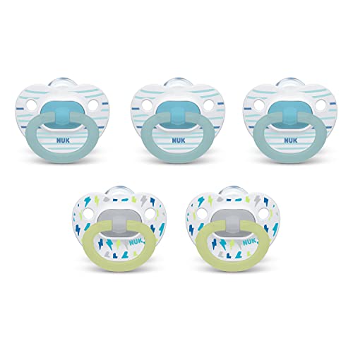 Image of NUK Orthodontic Pacifiers, 6-18 Months, 5-Pack