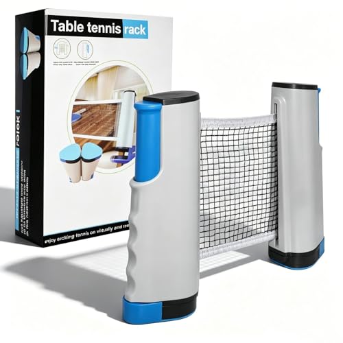 Dalephoric Filet de Ping Pong Rétractable, Filet Ping Pong pour Table Portable, Filet de Tennis de Table, Peut Être Étendu Jusqu'à 170 cm, pour Tables de...