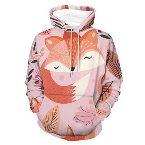 Sweatshirt pullover feuille de renard idéal pour vos sorties de week-end et moments de détente