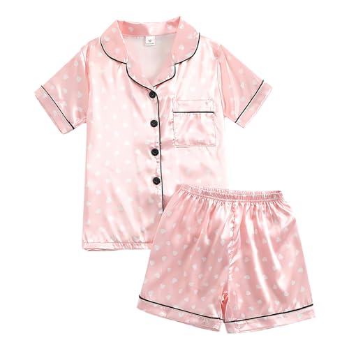 Silky 𝐏a𝐣amas for Kids Girls Soft 𝐒lee𝐩wear PCS Cute Short