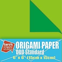 Taro's Origami Duo Papier - Doppelseitiges Kami-Papier 15cm 50 Blatt Japan
