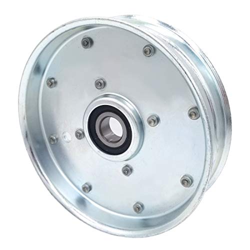 Phoenix Mfg. Flat Idler Pulley, 5'' Flat Diameter, 5/8