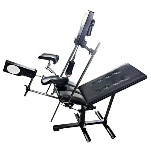 FREDORCH BDSM Sex Chair Bench with 2 Sex Machine Restraint Easy-Snap Straps Thick Padding and Fully Adjustable, SM Fits Men & Women, 120W Machine Gun Perfect for Rough Play in The Bedroom - Image 5