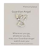 benerini Platinum Plated Guardian Angel Brooch Pin With Gem Embellishment -03
