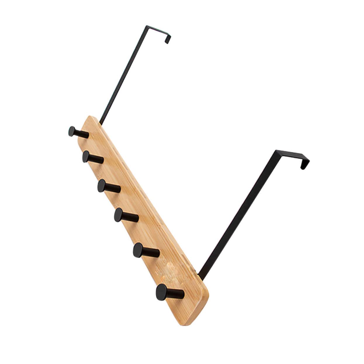 Cabilock Nail- Hook Over The Door Coat Rack Punching Hanger for Coats Keys Hats Sturdy Wall Mount