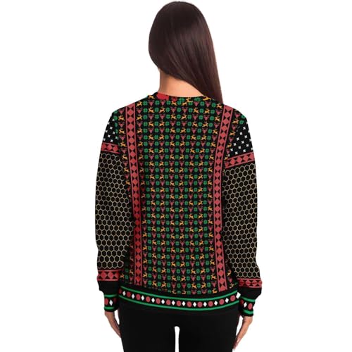 Bee Merry Honeycomb Sweatshirt, alternative view 4