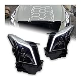 Autoscheinwerfer kompatibel für Cadillac ATS LED-Scheinwerfer 2014–2017 Scheinwerfer ATS-L DRL Blinker Fernlicht Angel Eye Projektor