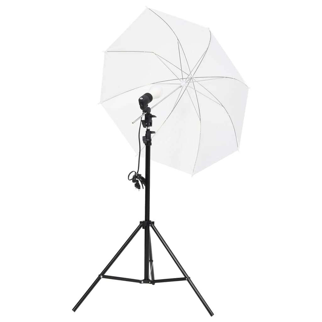 vidaXL Fotostudio-Set mit Beleuchtung und Hintergrund, Studio-Kit, Tageslicht-Lampe, Studio-Beleuchtung-Set, Studio-Licht, Fotografie-Licht