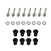 Headlight Bucket Nacelle Stainless Steel & Rubber Well Nut Kit Fits for Harley Davidson