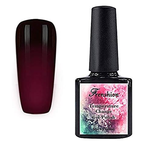 Frenshion 10ml Thermal Temperature Color Changing Gel Nail Polish Soak Off UV LED Nail Lacquer 02 Cover
