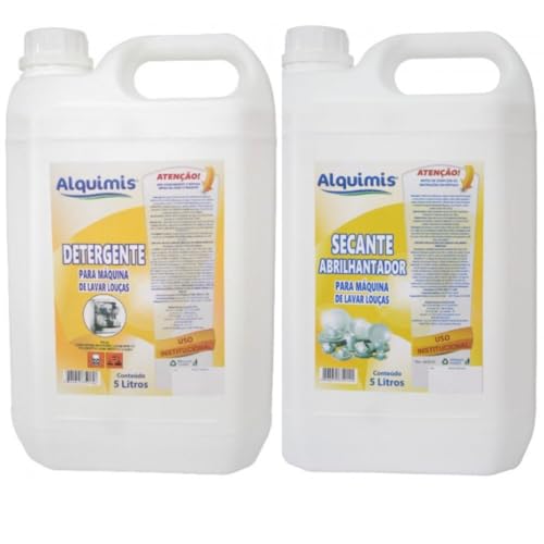 Kit Completo para Maquina de Lava-Louças: Detergente e Secante 5L